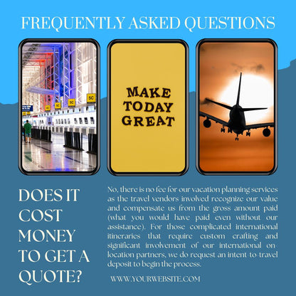 340 Travel Social Media Branding Templates Canva | Instagram and Facebook Posts | Travel Quotes, Tips and Promotions | Digital Download - Social Canvas