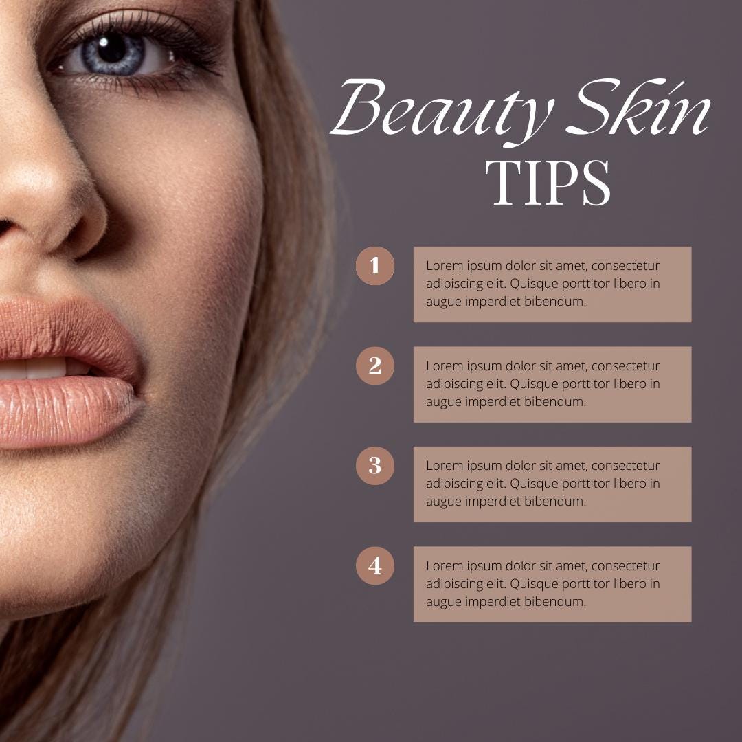 Skincare Instagram and Stories Templates Canva | Beauty Social Media Kit | Aesthetic Skin Care Graphics | Editable and Customizable - Social Canvas