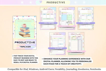 Canva Digital Planner – PLR License for Resale & Commercial Use (MRR) - Social Canvas