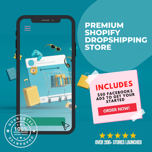 Premium Shopify Dropshipping Store - includes $50 in Facebook ads