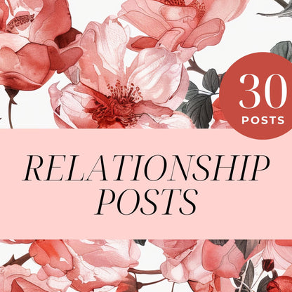 Relationship Social Media Canva Templates | Coaching & Self-Help | Social Media Planner, Analytics Guide and 800 Faceless Videos - Social Canvas