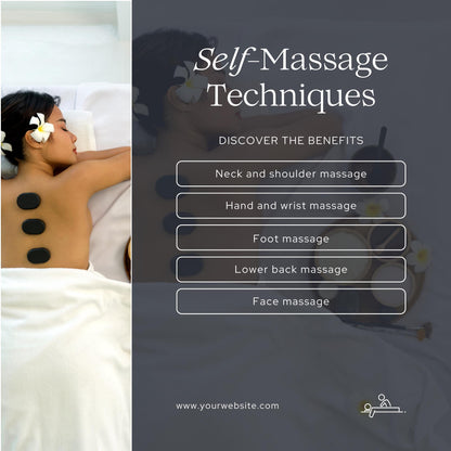 30 Massage Therapy Social Media Templates | Social Media Planner and Analytics Guide | Wellness, Spa and Self-Care Instagram Posts - Social Canvas