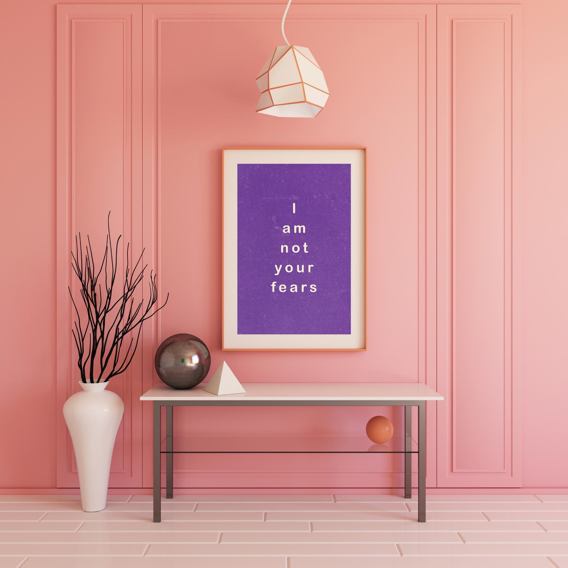 I Am Not Your Fears Motivational Poster - Poster Digital Download - Social Canvas