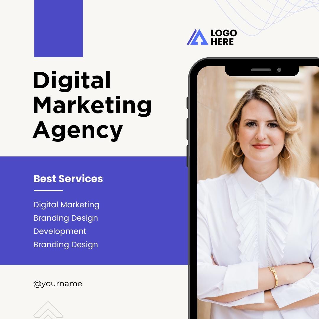 250 Digital Marketing Agency Posts & Stories Canva Templates | Social Media Planner and Analytics Guide | Canva Template Bundle - Social Canvas