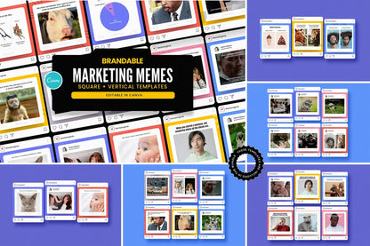 2100+ Instagram & Carousel Templates Kit – Canva Pack for Marketers with Captions